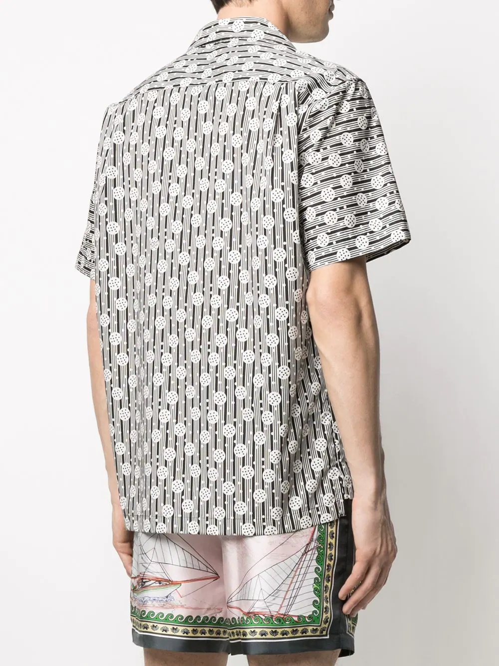 geometric-print cotton shirt - 4