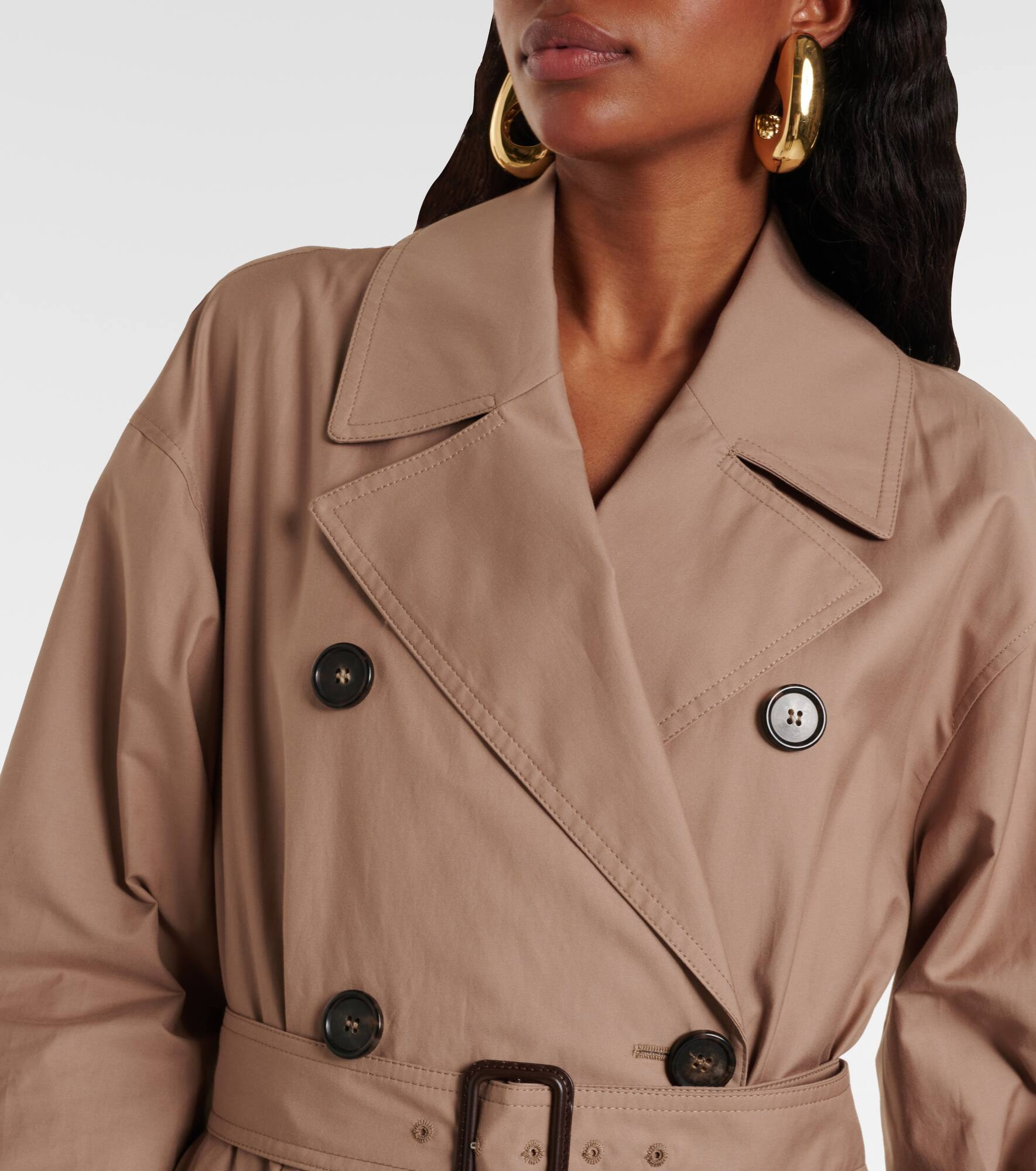 Fiorito cotton-blend twill trench coat - 4