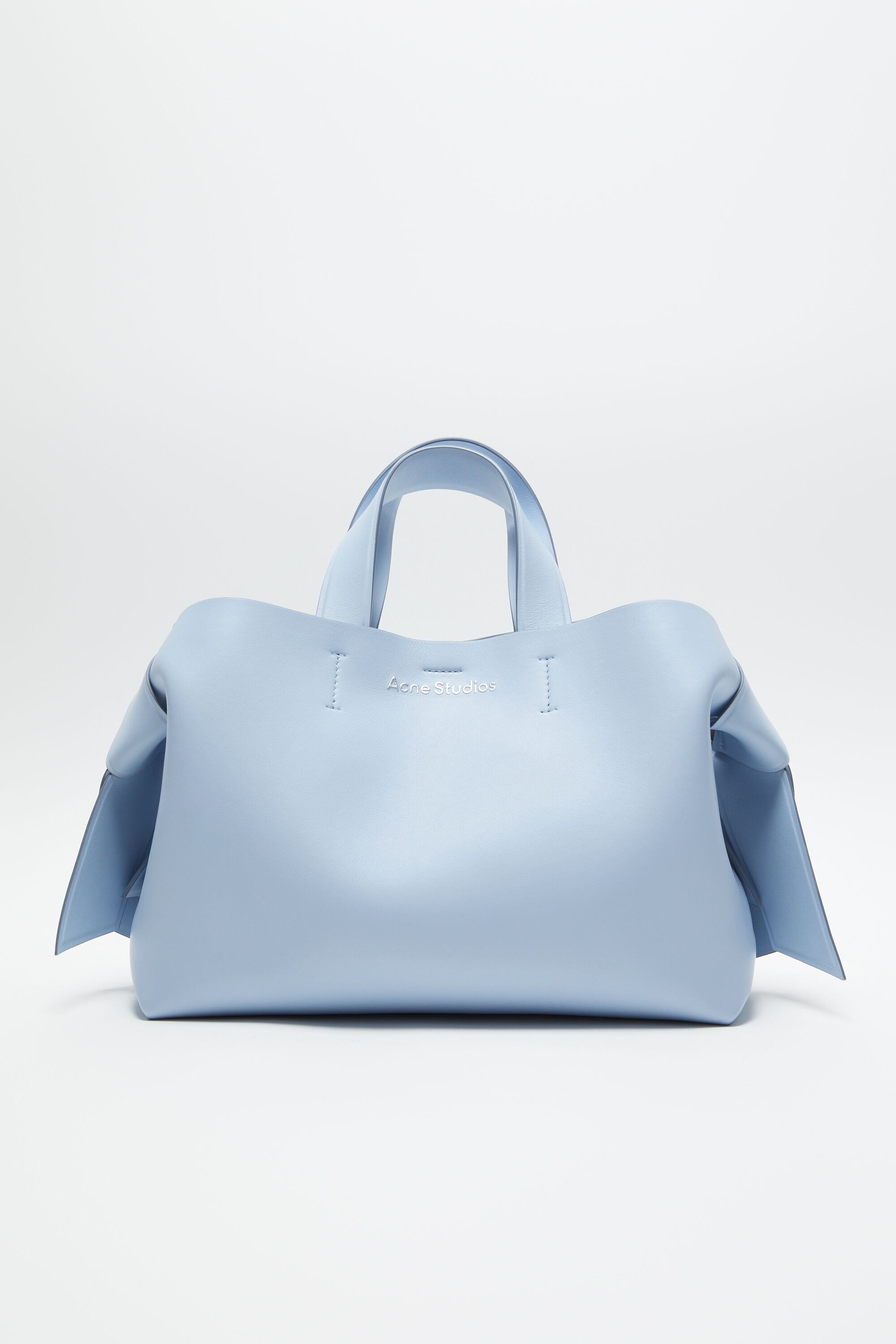 Musubi midi tote - Baby blue/brown - 1