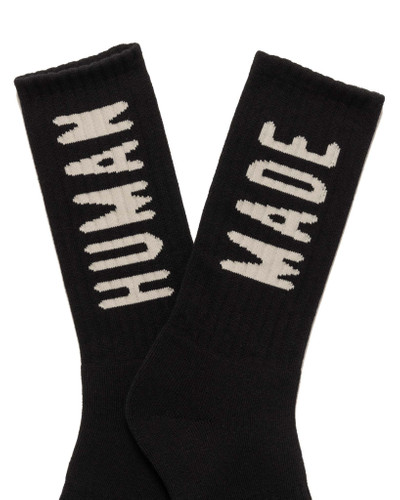 Human Made Logo Socks Black outlook