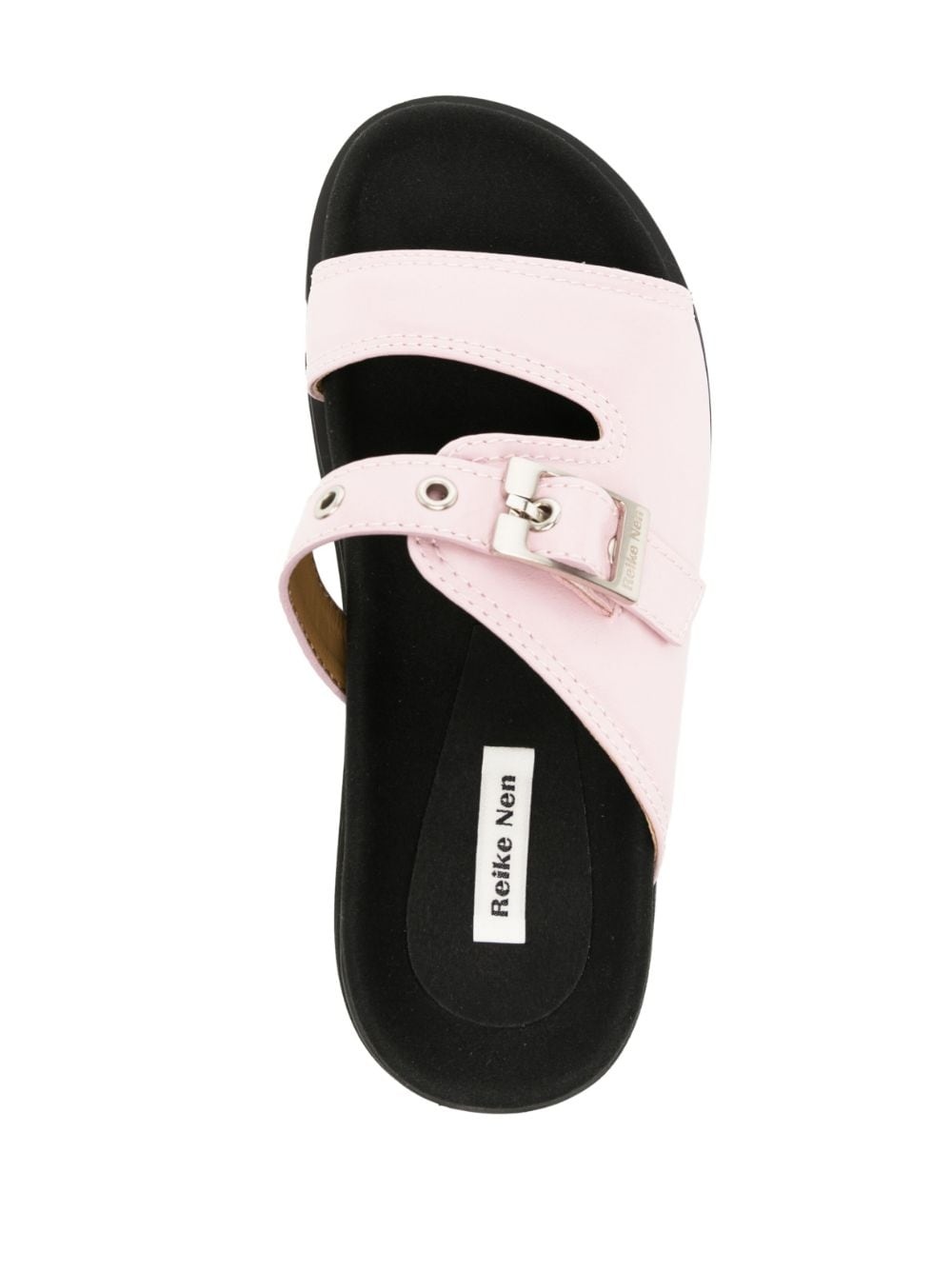 buckle-fastening leather sandals - 4