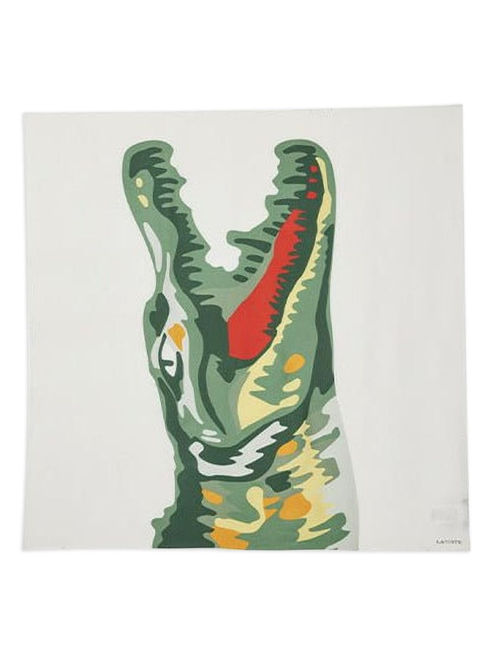 crocodile-print foulard - 2