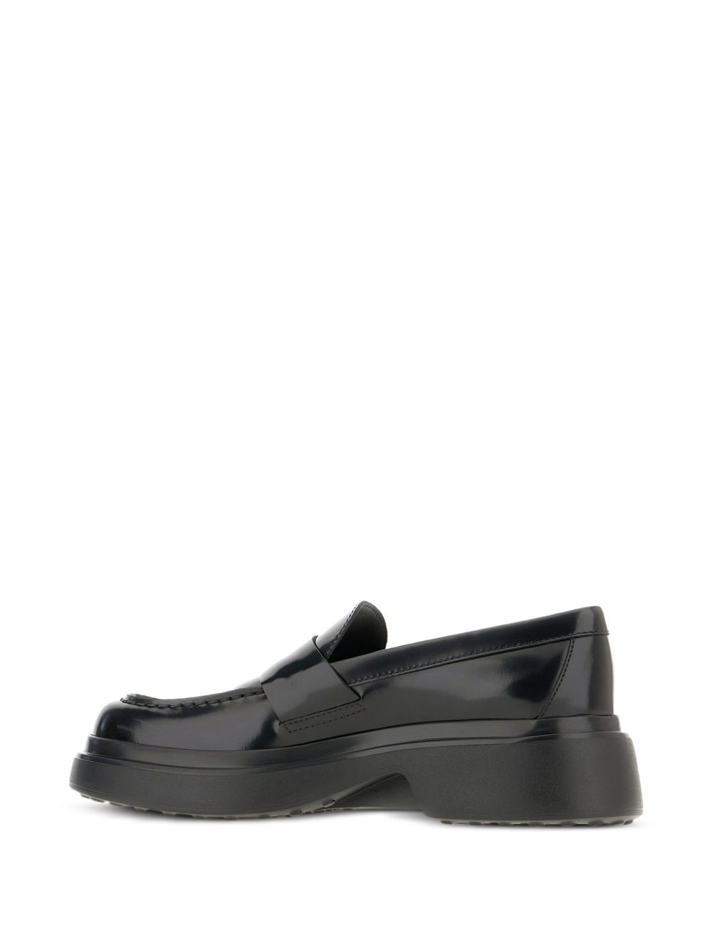 platform leather loafers - 3