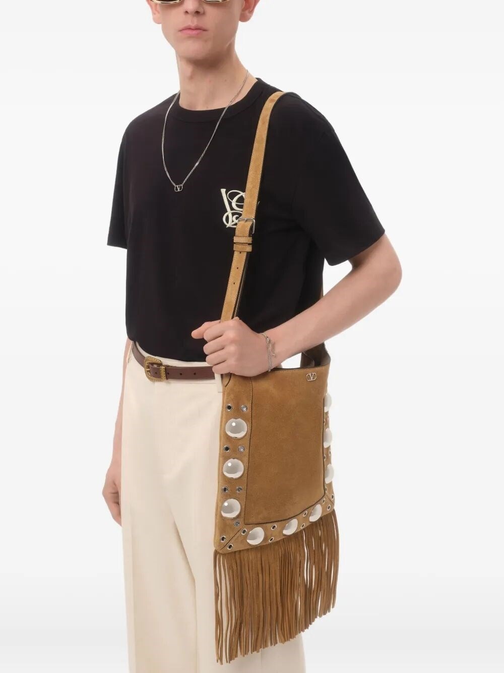 `VLTN` Print Regular T-Shirt - 7