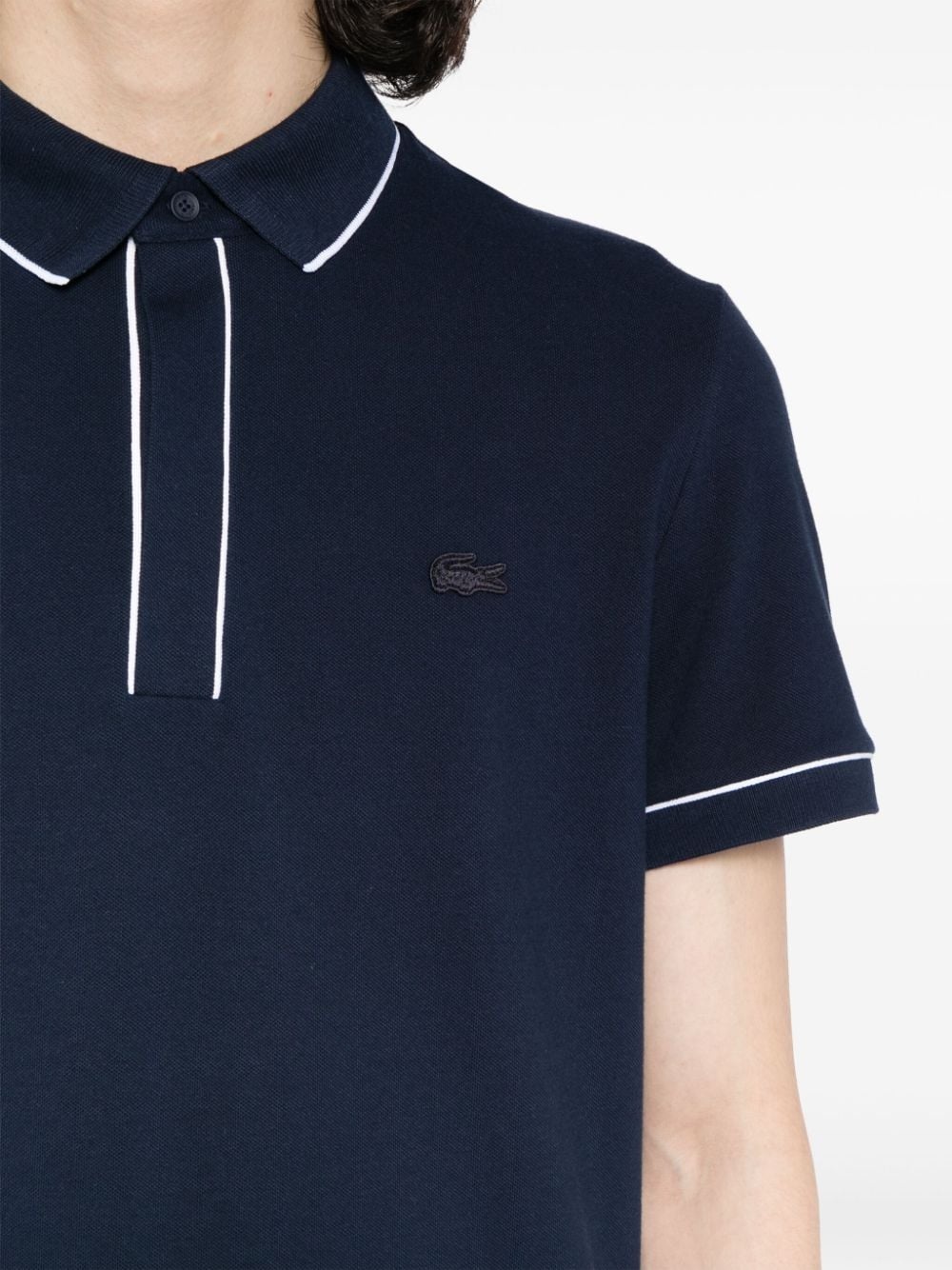 contrast-trim polo shirt - 5