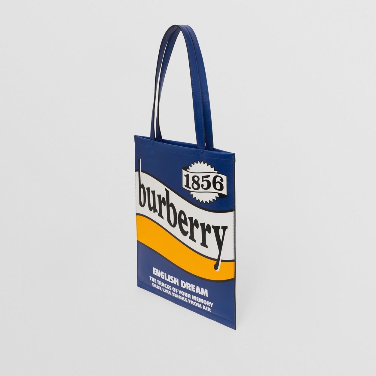 Slogan Print Leather Tote Bag - 4