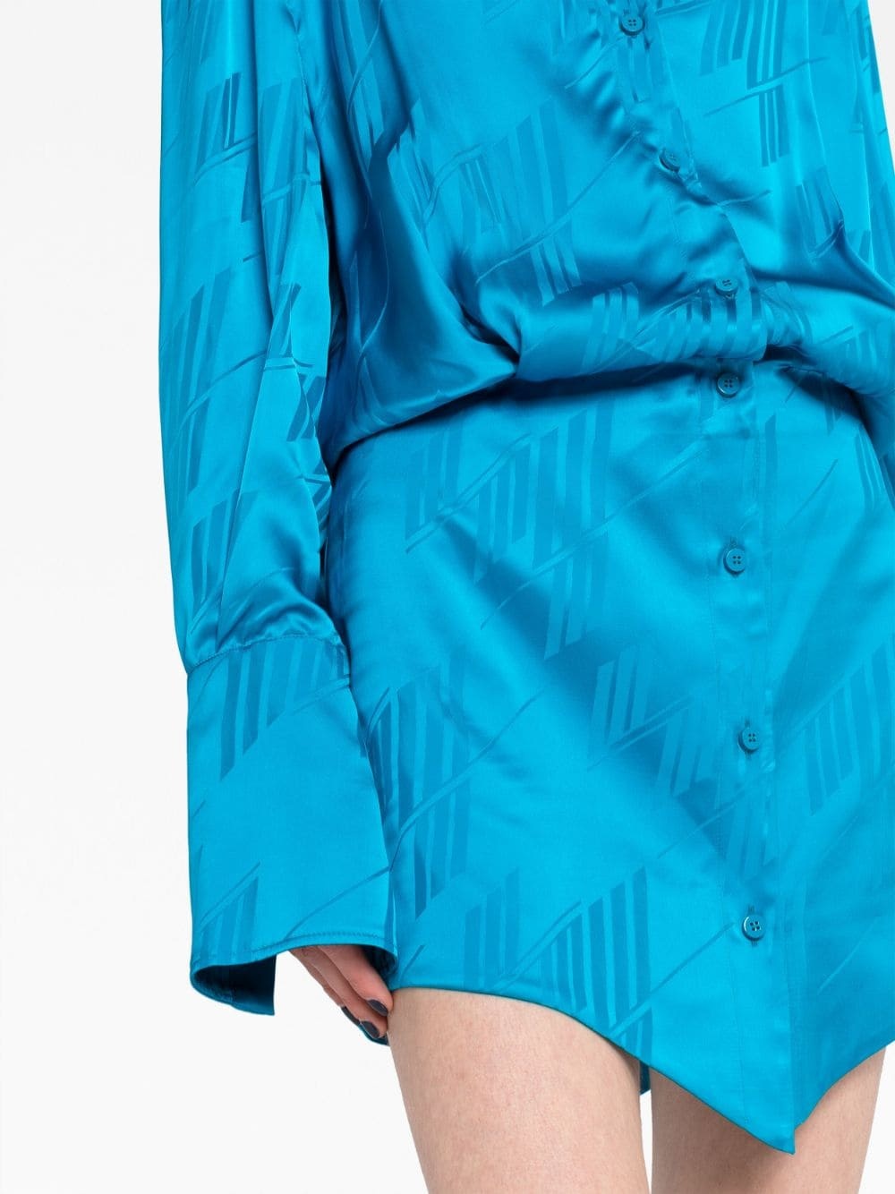 Sylvie satin jacquard minidress - 5