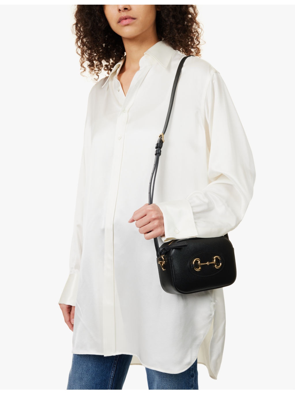 1955 logo-plaque leather shoulder bag - 2