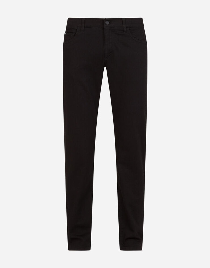 Black slim-fit 스트레치 청바지 1