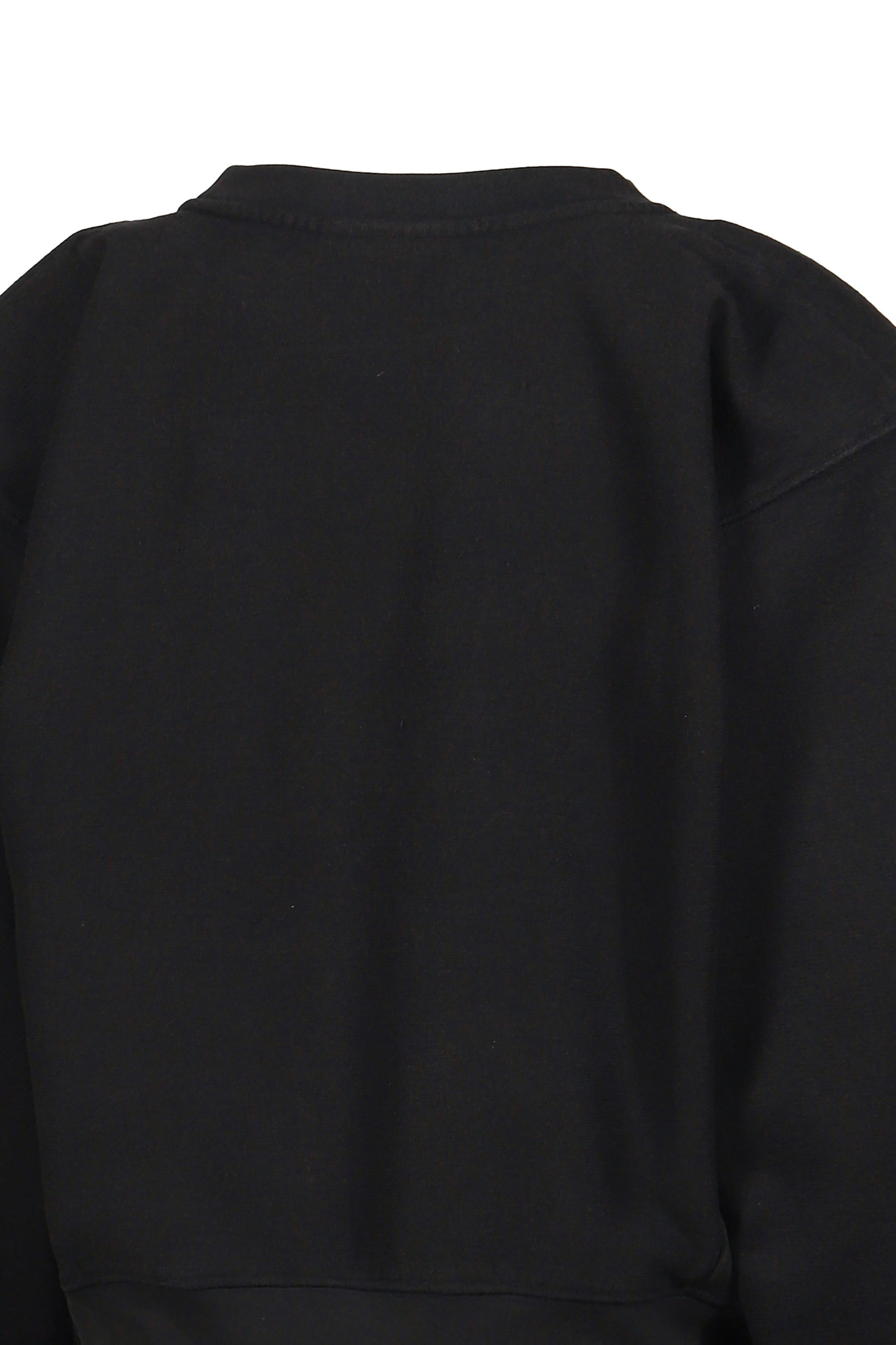 SHOULDERPAD SWEATSHIRT KNIT / BLK - 5