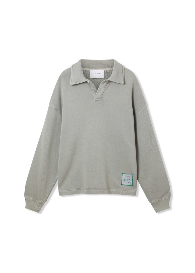 Alba Washed Polo Sweater 1