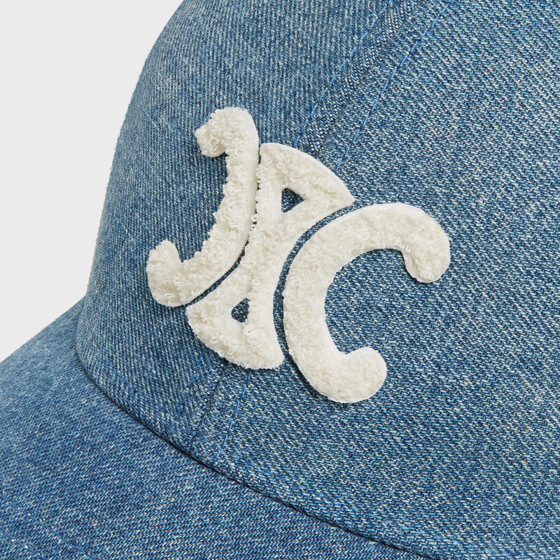 "TRIOMPHE" BASEBALL CAP IN DENIM 5