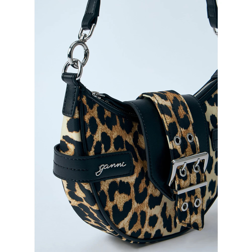 LEOPARD CROSSBODY BAG WITH FLAP CLOSURE - 4
