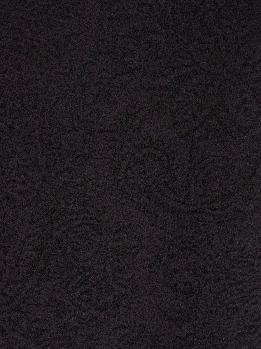 WOOL AND CASHMERE JACQUARD COAT - 6