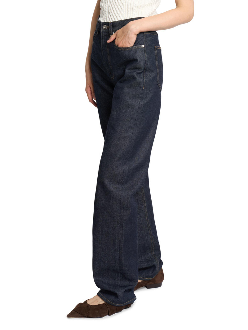 Women's High-Rise Straight-Leg Jeans - Indigo 4