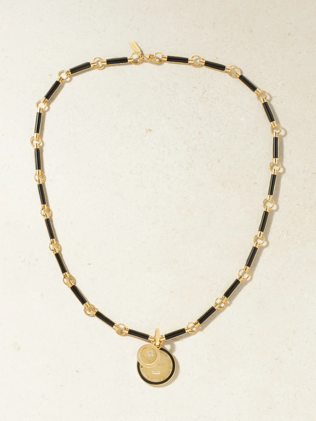 Ever Growing Vivacity 18-karat Gold Onyx Necklace - 1