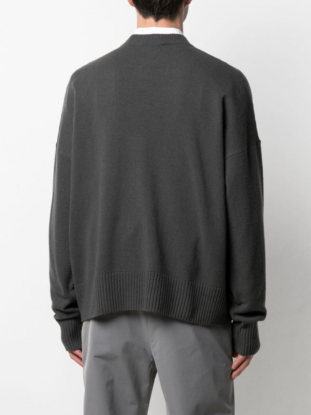 drop-shoulder crew-neck jumper - 5