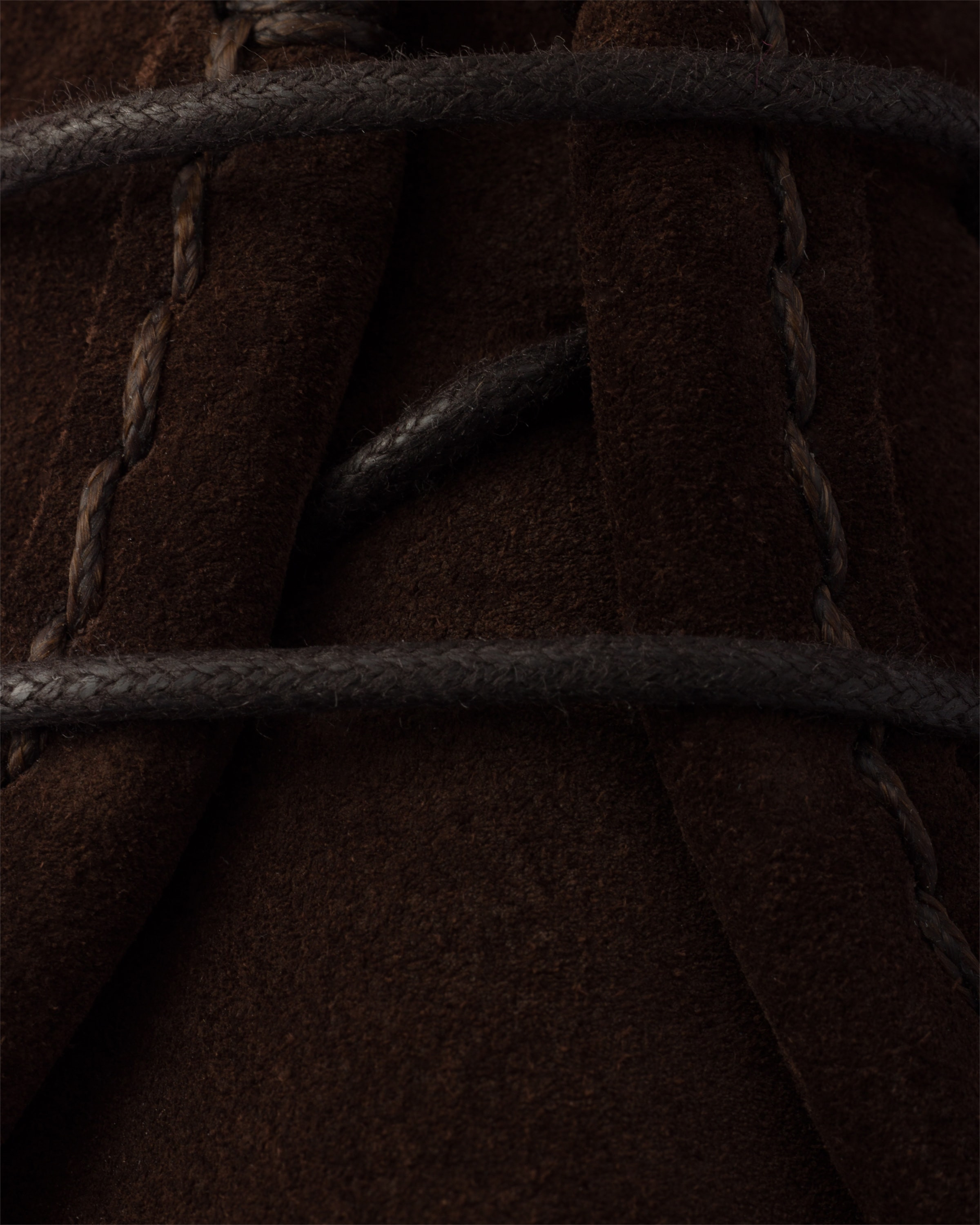 Chocolate suede lace-up shoes - 6