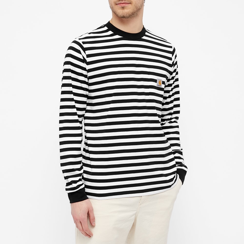 Carhartt WIP Long Sleeve Scotty Stripe Pocket Tee - 4