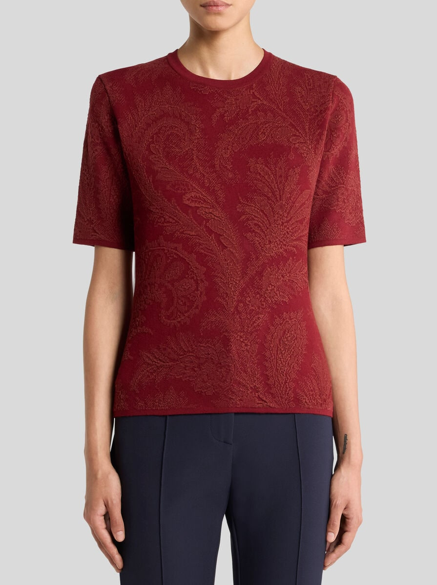 COTTON-BLEND JACQUARD SWEATER - 2