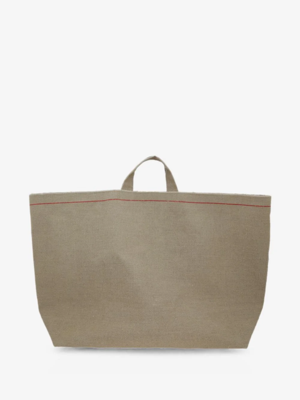 contrast-stripe tote bag - 1