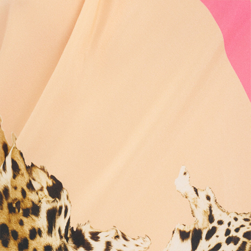 Cavalli Pop Print Silk Midi Dress 5