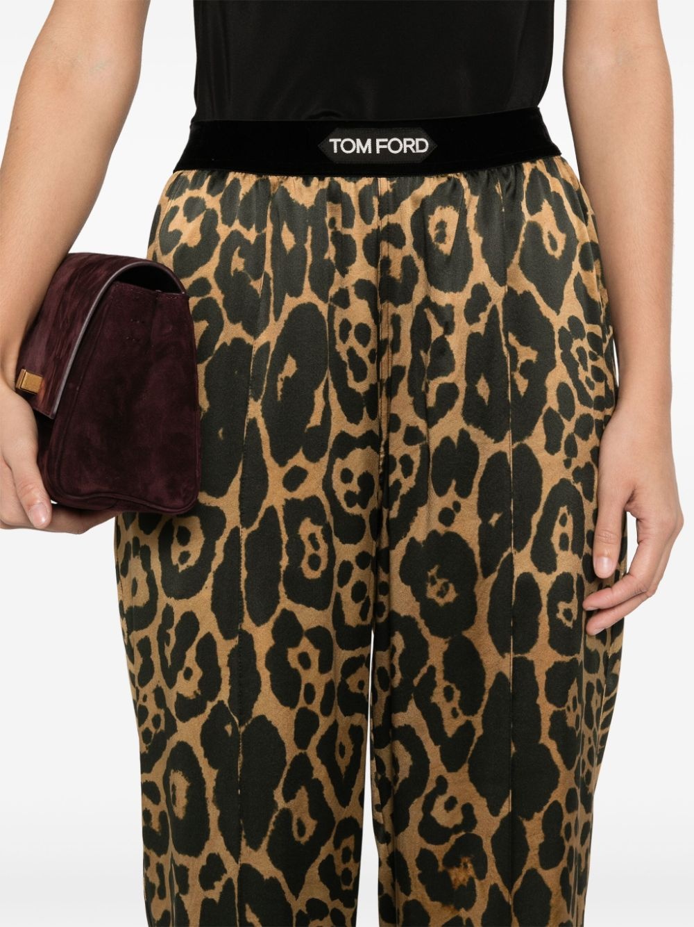 Silk Leopard Pants - 5