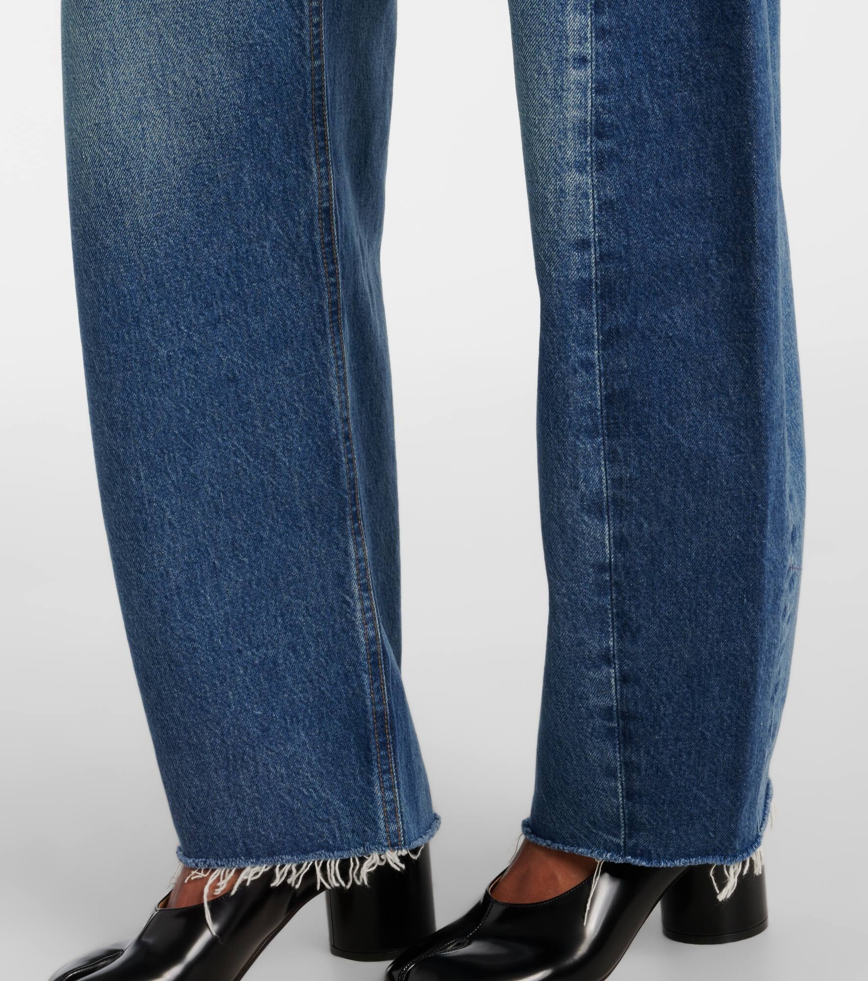 Luna high-rise barrel-leg jeans - 5