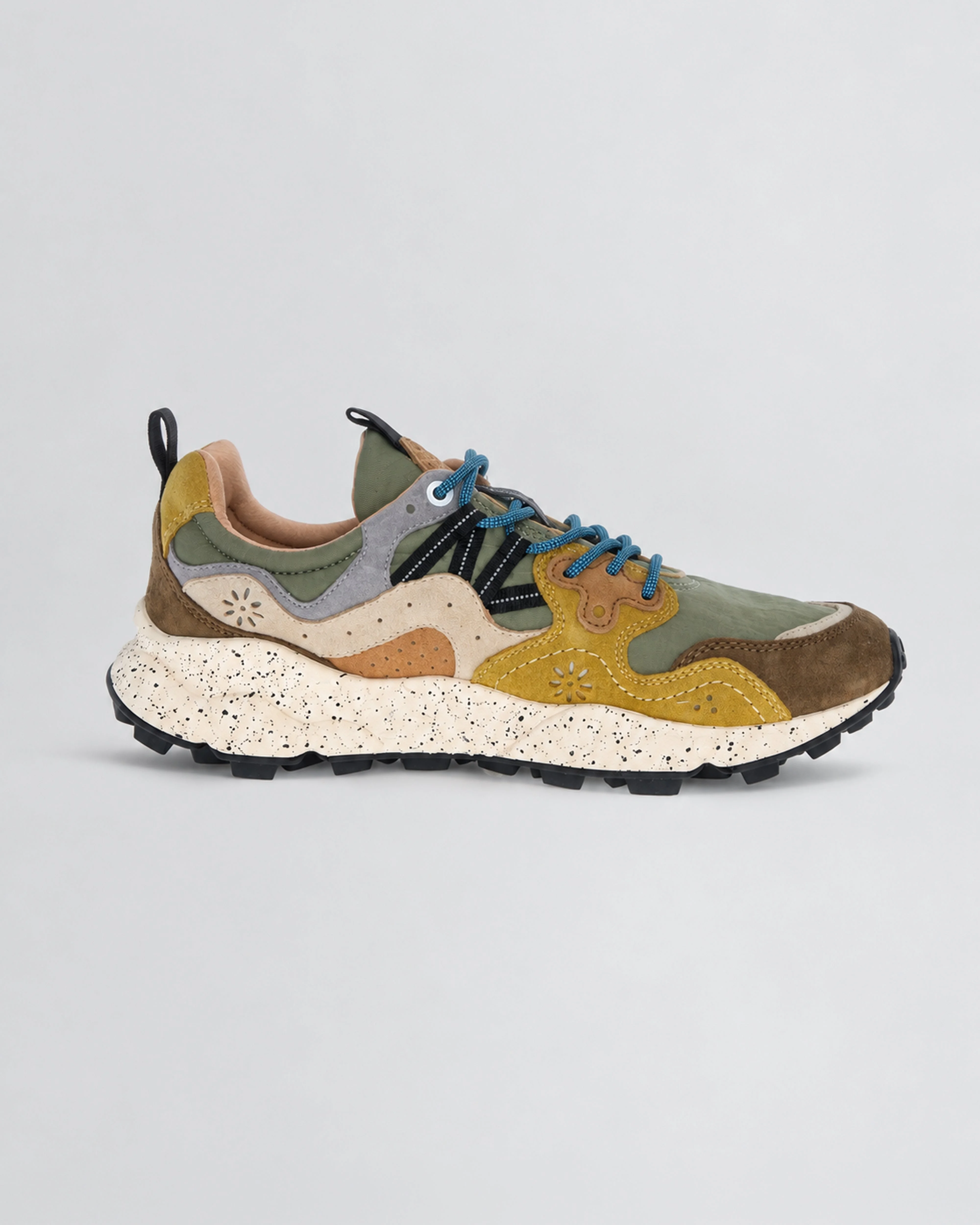 Flower Mountain - Brown And Cognac Suede And Nylon Yamano 3 Trainers - 1