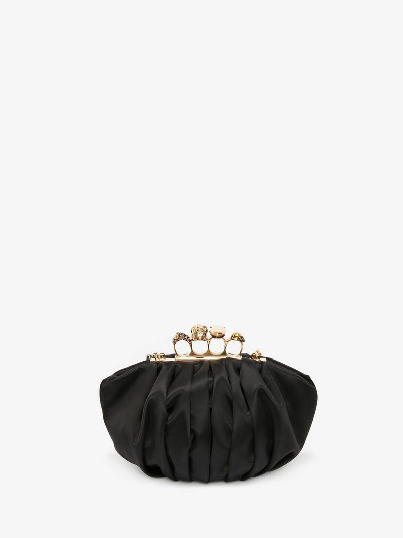 Barnacle Four-ring Clutch in Black 3