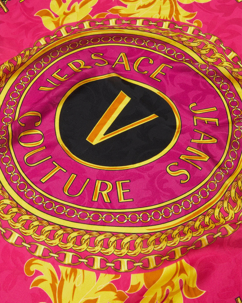 VERSACE JEANS COUTURE V-Emblem Chain Silk Foulard outlook