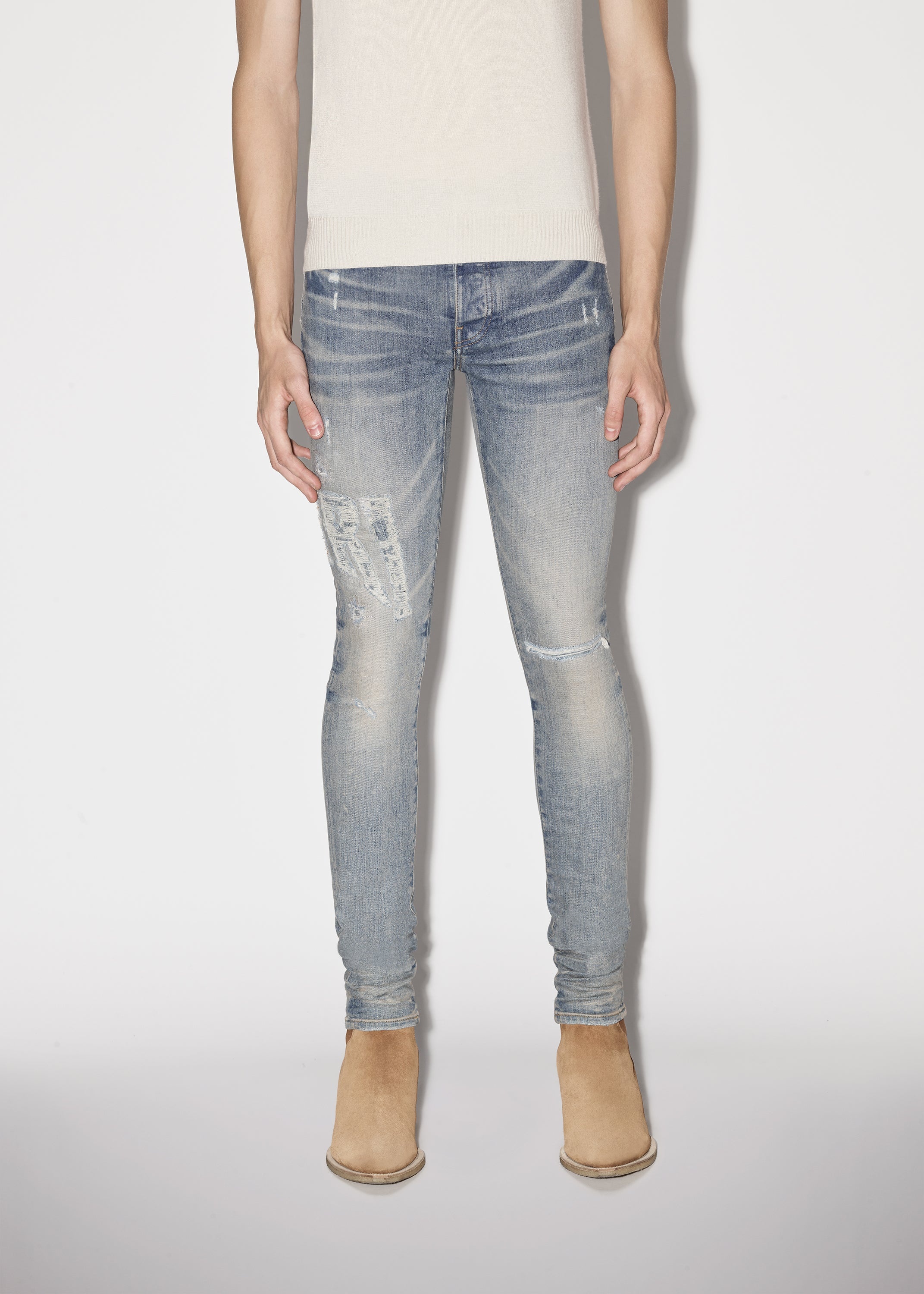 DISTRESSED AMIRI LOGO JEAN - 2