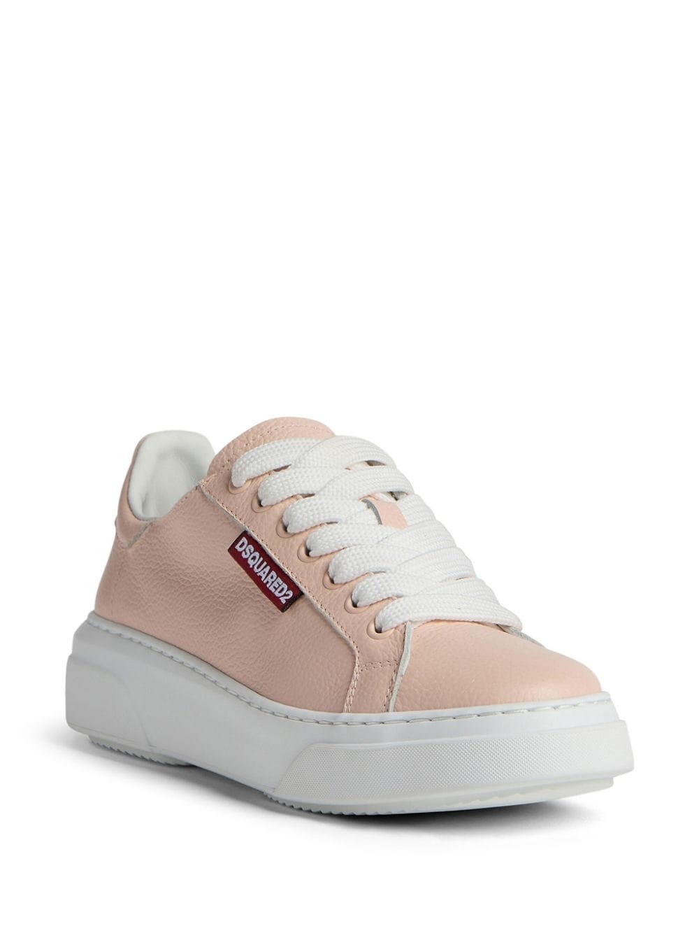 logo-embossed lace-up sneakers - 2