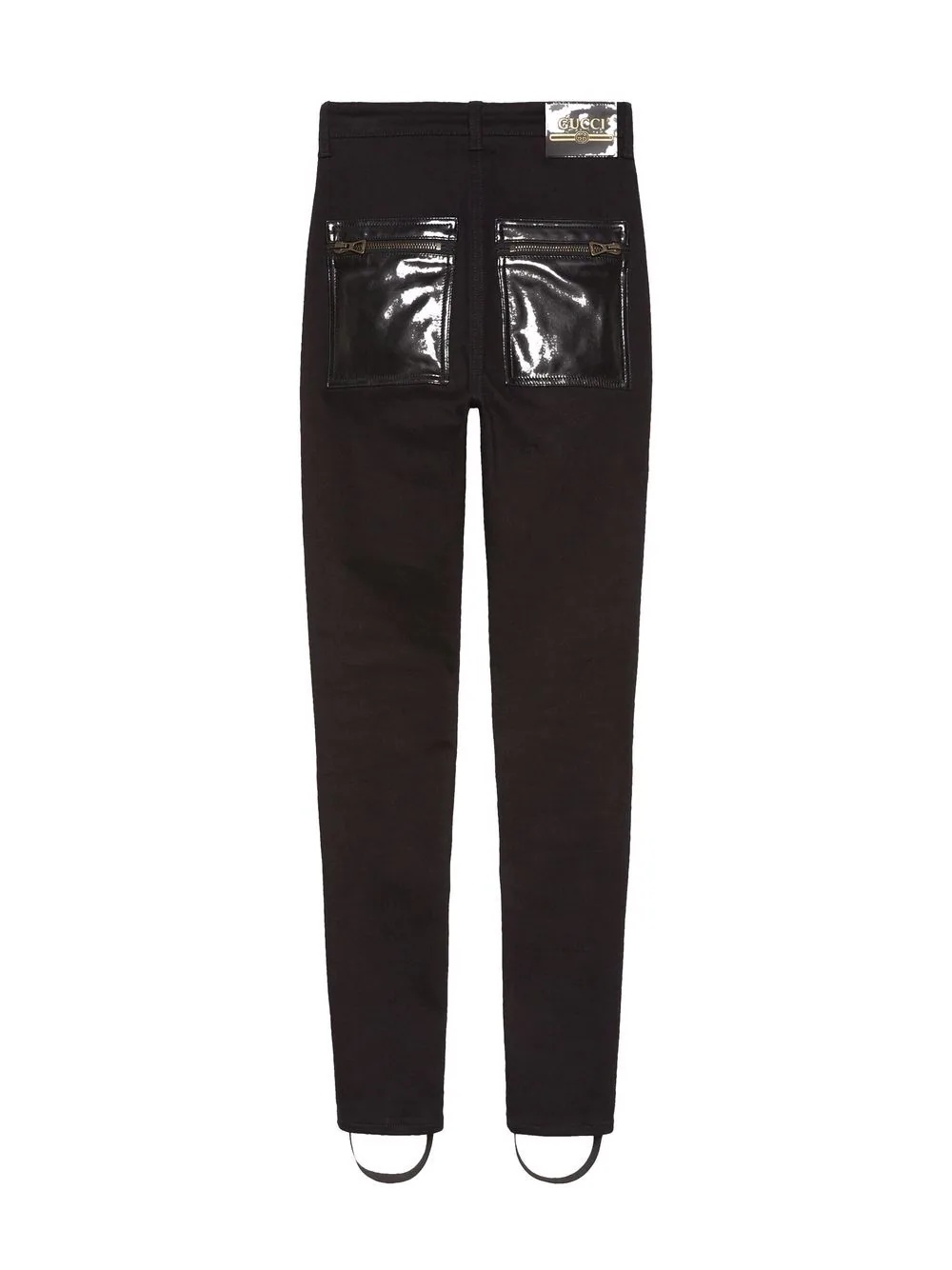 zip-detail stirrup trousers - 7