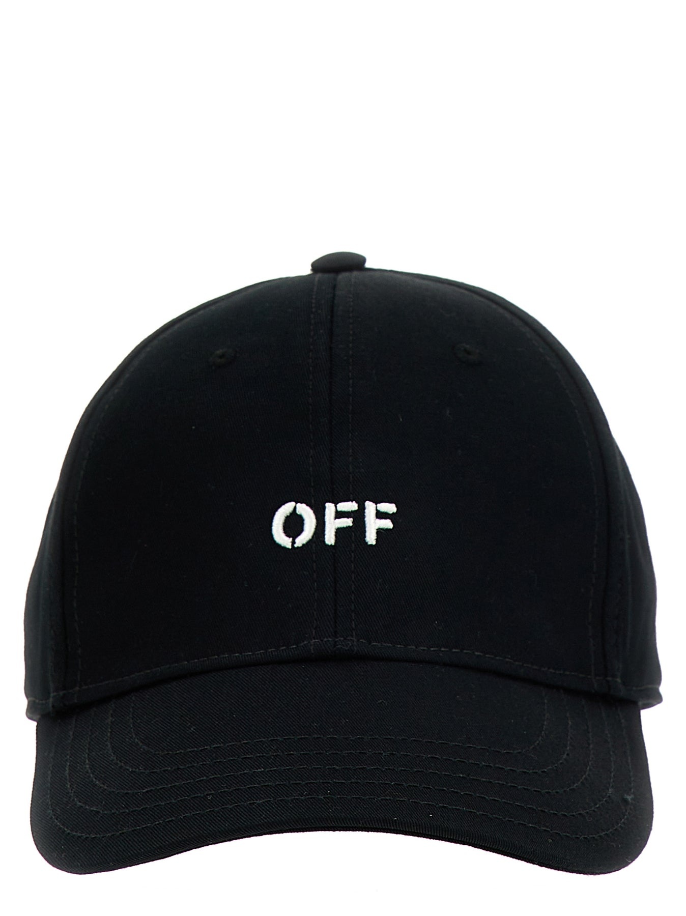 Drill Off Stamp Hats White/Black - 1