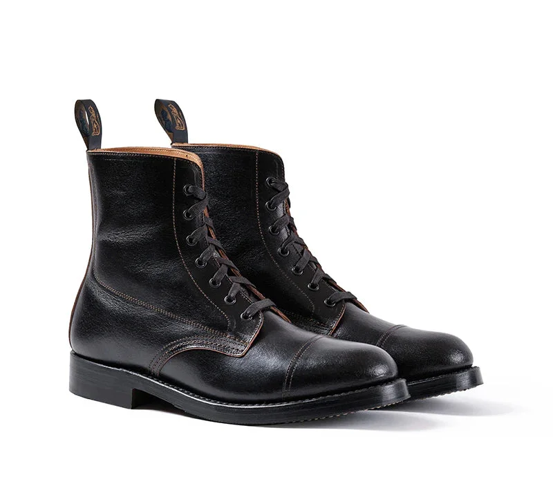 LK-048 Montgomery Boots Horween SHF Horsehide Black - 1