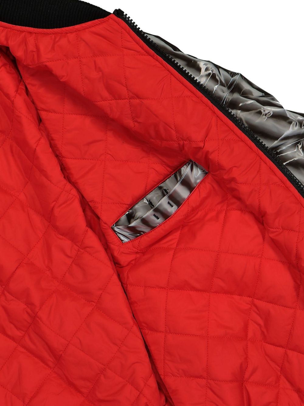 logo-patch bomber jacket - 5
