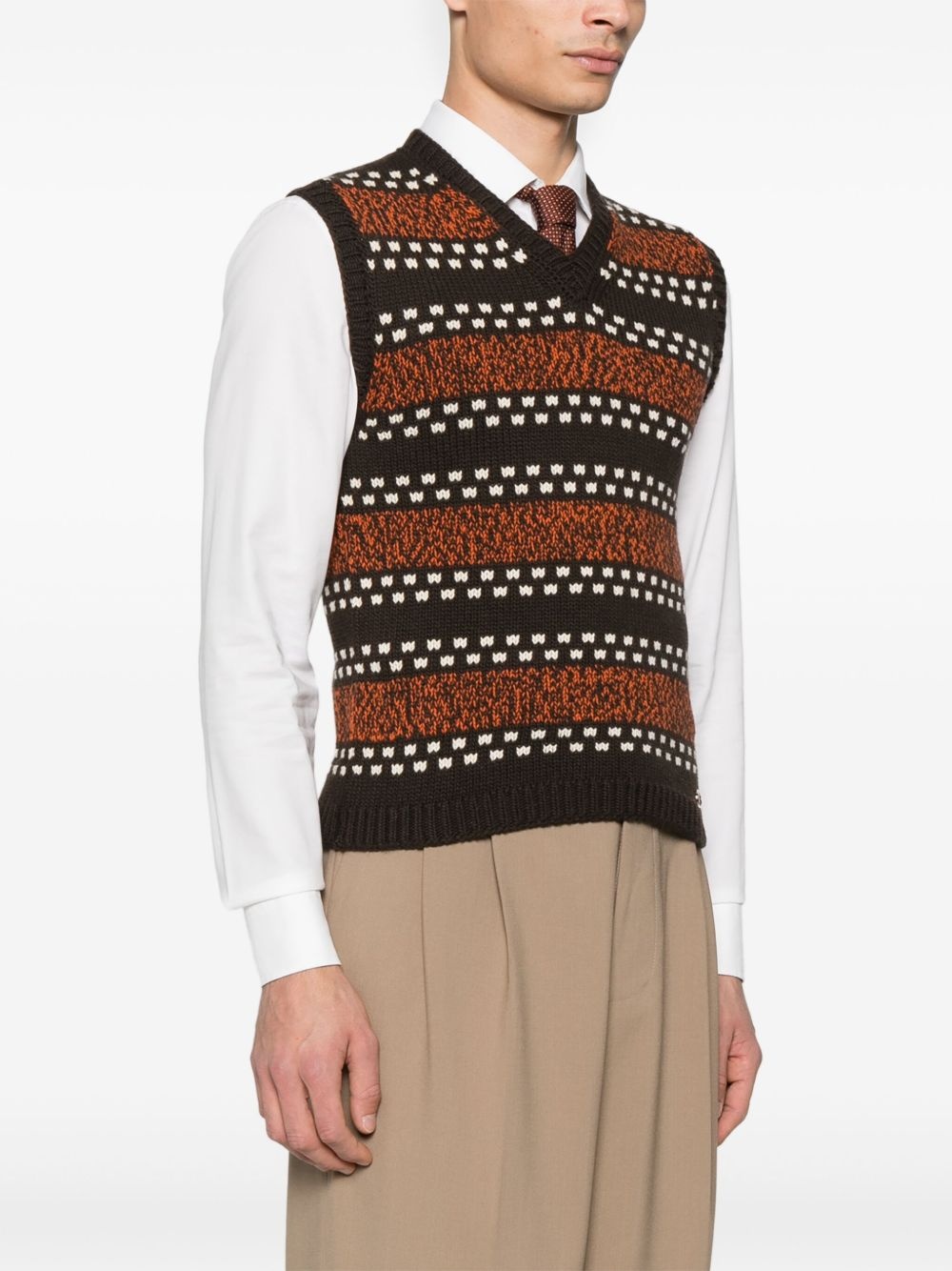 VLogo-signature wool vest - 3