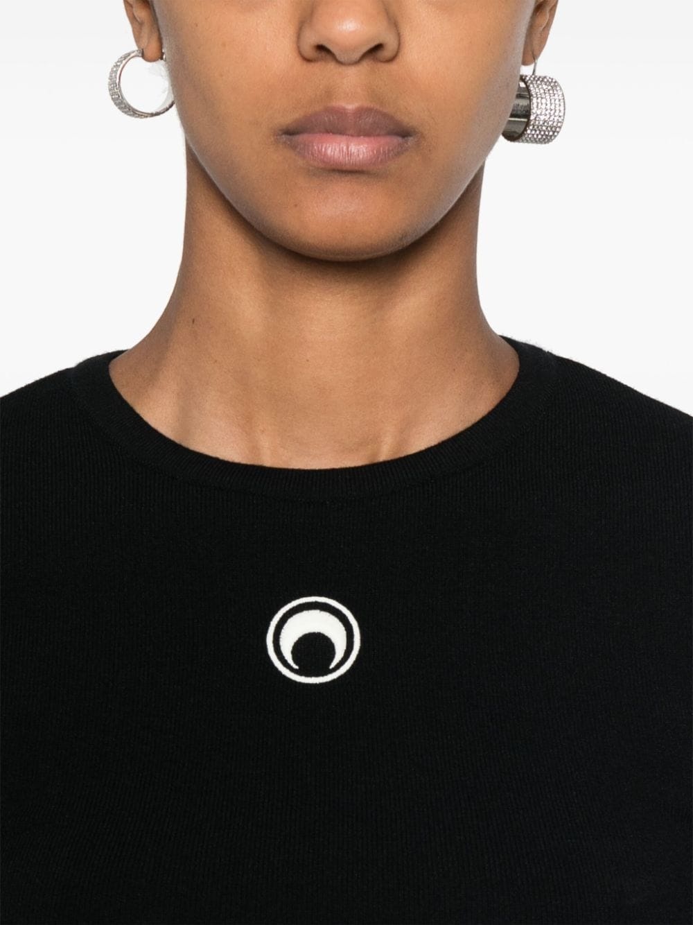 Crescent Moon-embroidered sweater - 5
