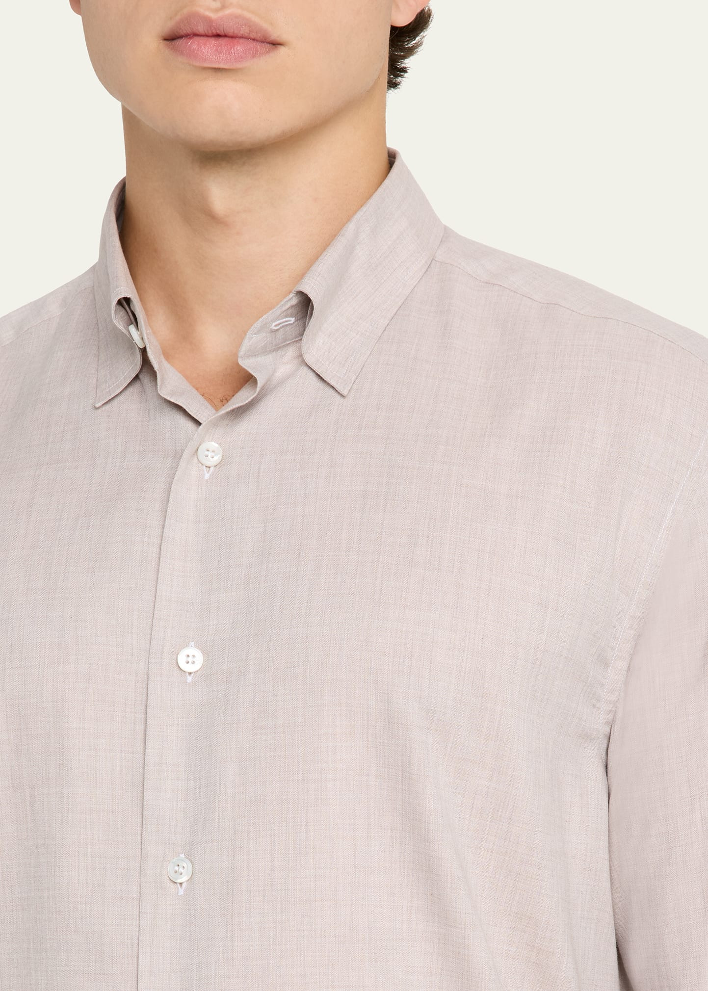 Men's Cotton Flannel Button-Down Shirt - 5