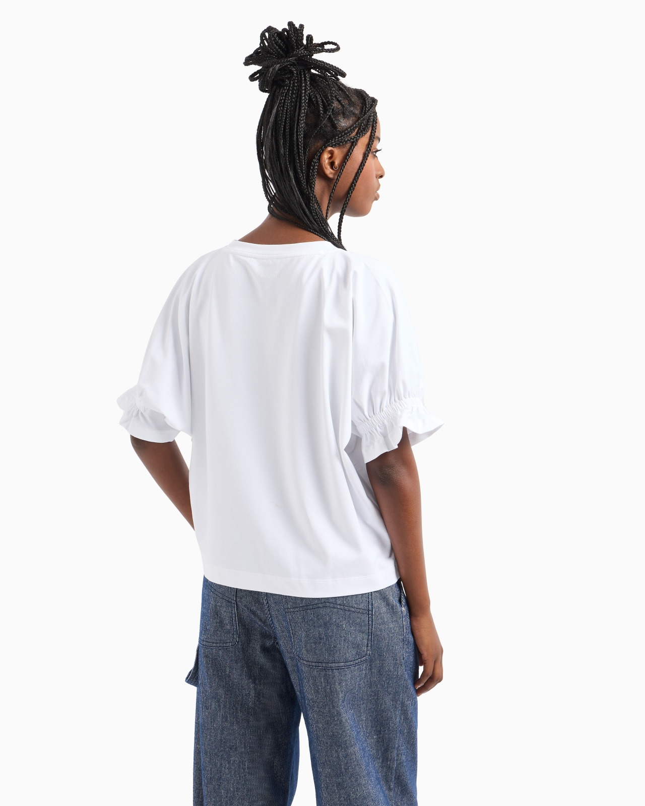 ASV organic stretch jersey T-shirt with eagle embroidery - 3