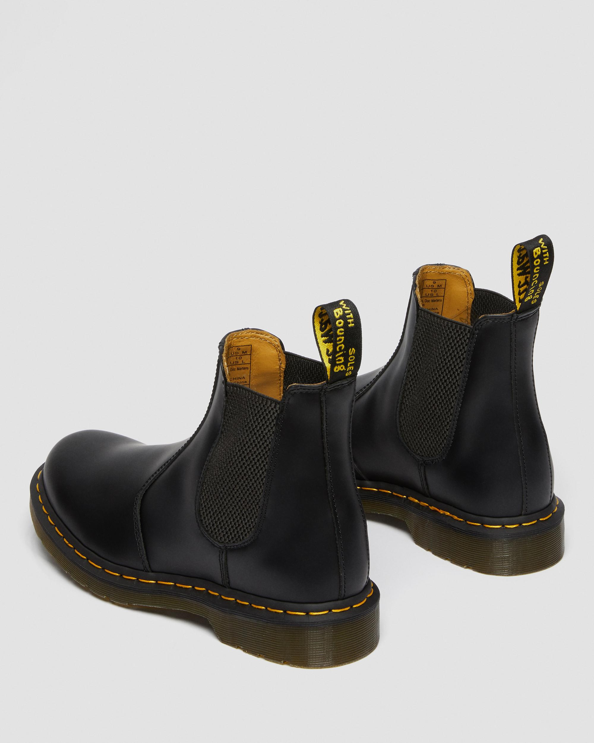 2976 Yellow Stitch Smooth Leather Chelsea Boots - 8