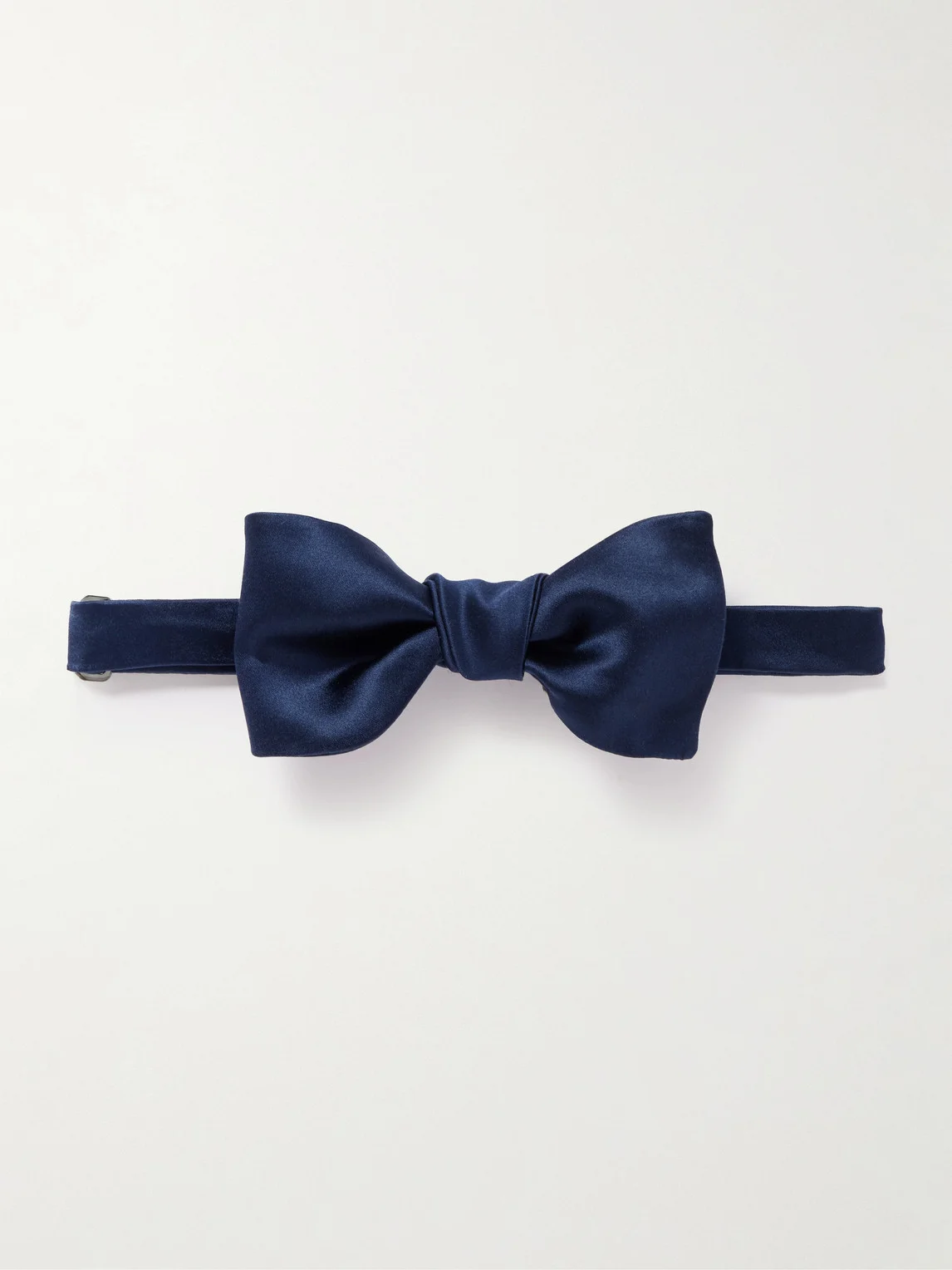 Self-Tie Duchesse Cotton and Silk-Blend Satin Bow Tie - 1