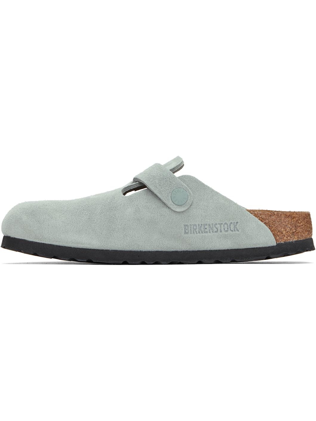 Gray Narrow Boston Soft Footbed Slip-on Loafers - 3