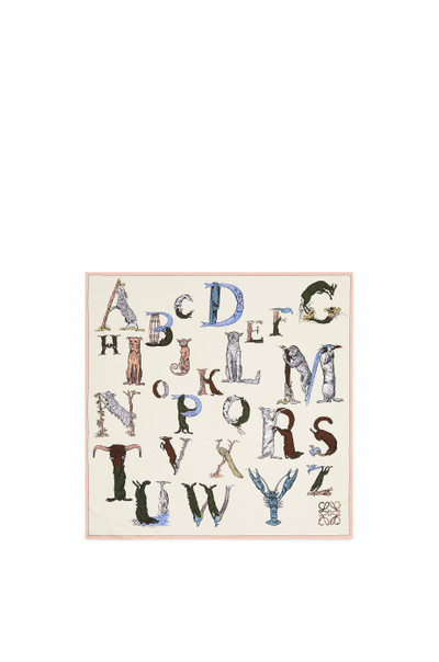 Loewe Alphabet scarf in silk outlook