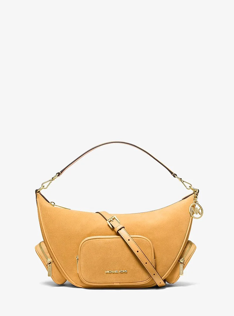 Merritt Medium Suede Convertible Shoulder Bag - 1