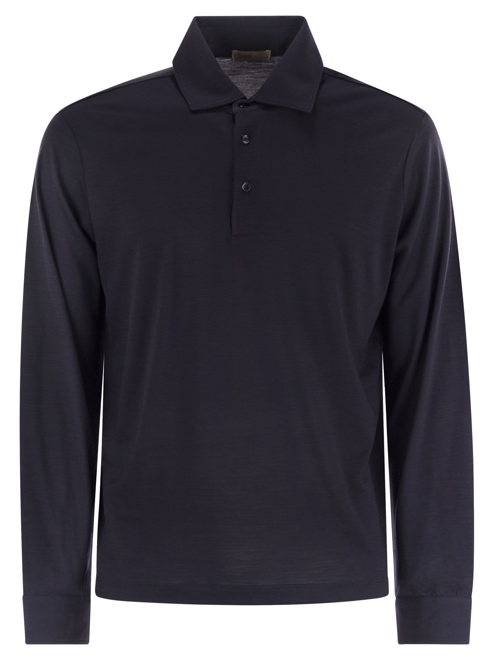 Herno Men Resort Polo Shirt In Soft Wool Knit - 1