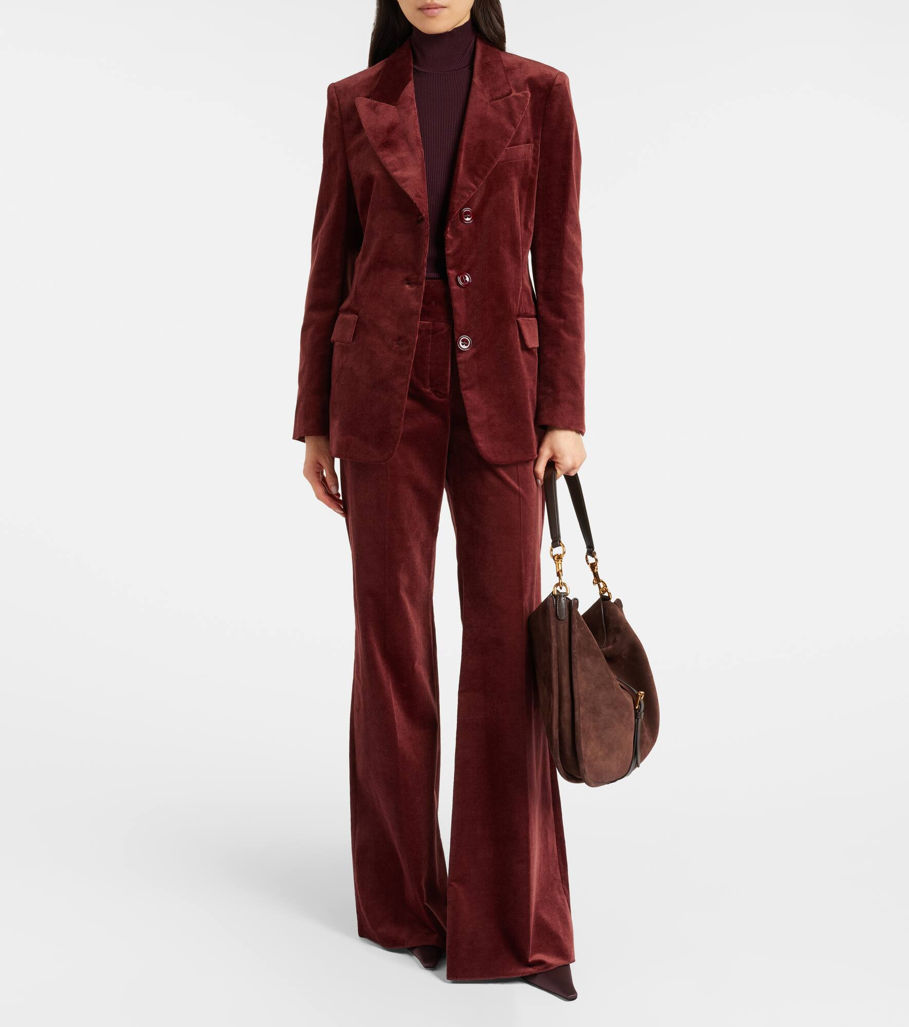 Twisted Structure corduroy flared pants - 2