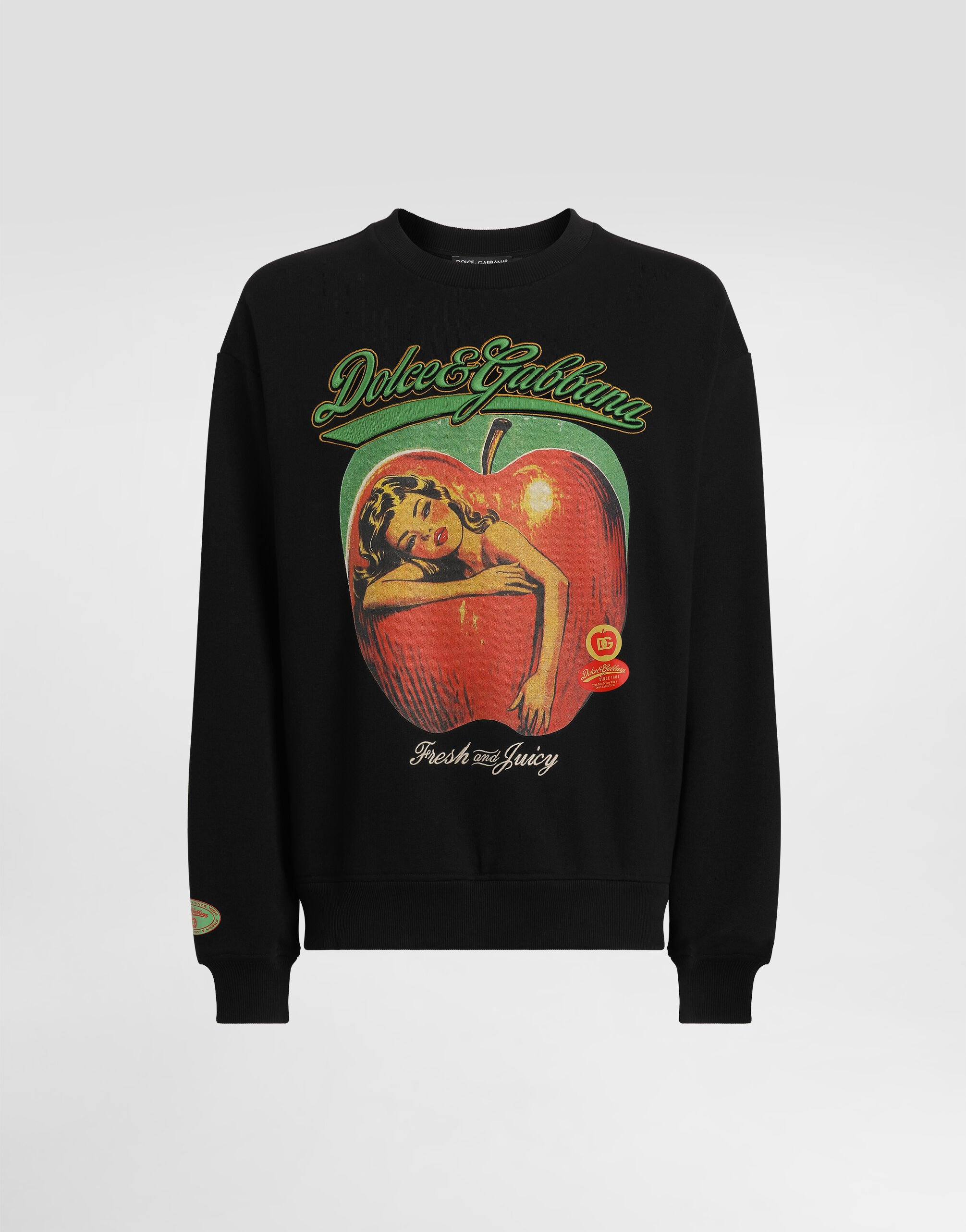 Sweatshirt with print and embroidery - 1