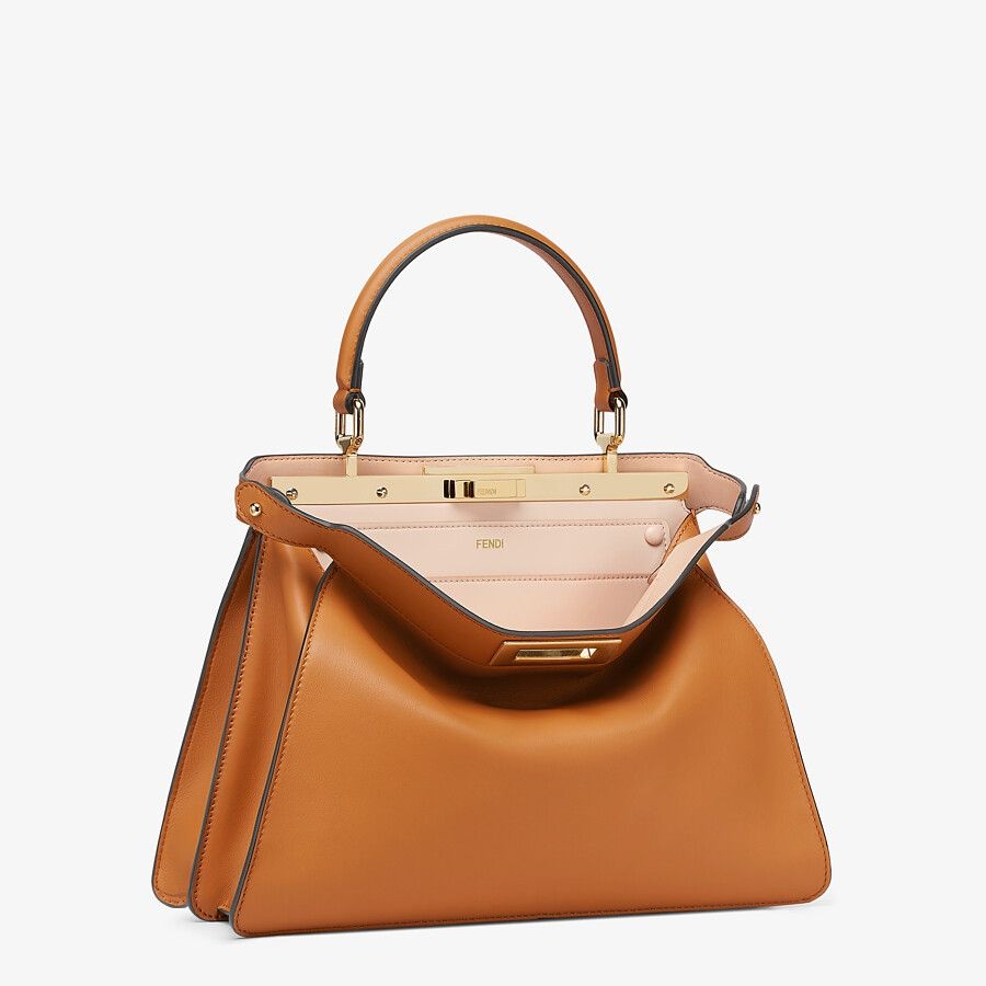 Brown leather bag - 5